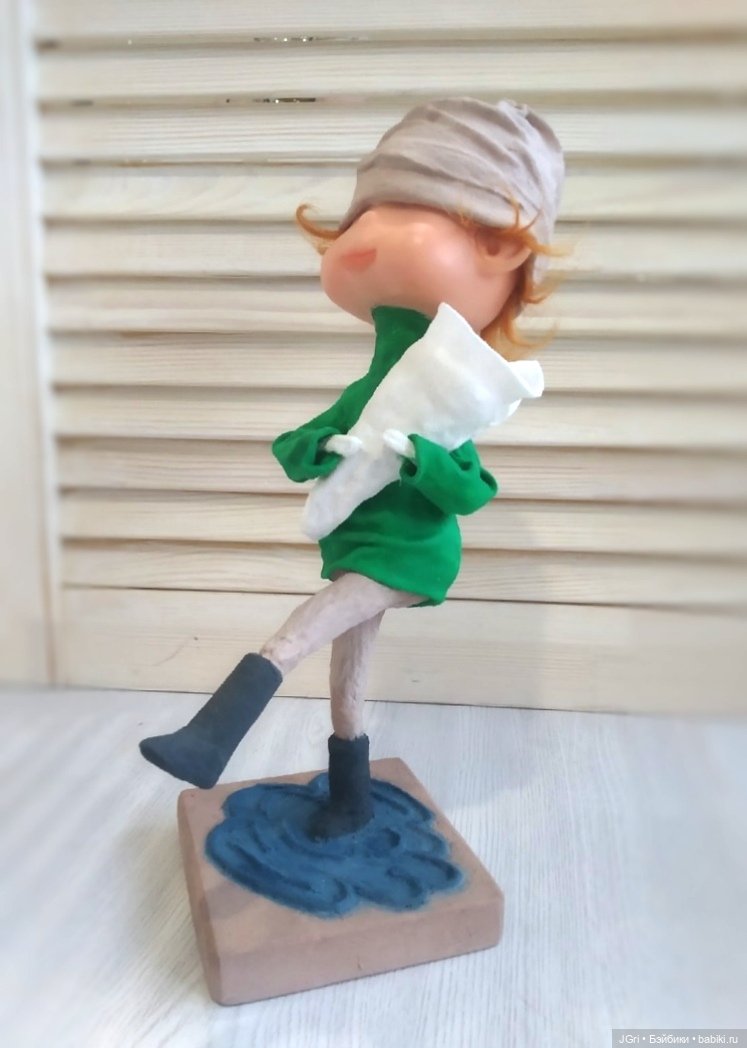 Новая жизнь старой куклы. Цветы для мамы (фото 9)