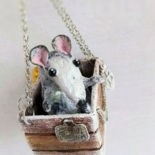 Крыси-путешественницы, ватные елочные игрушки
