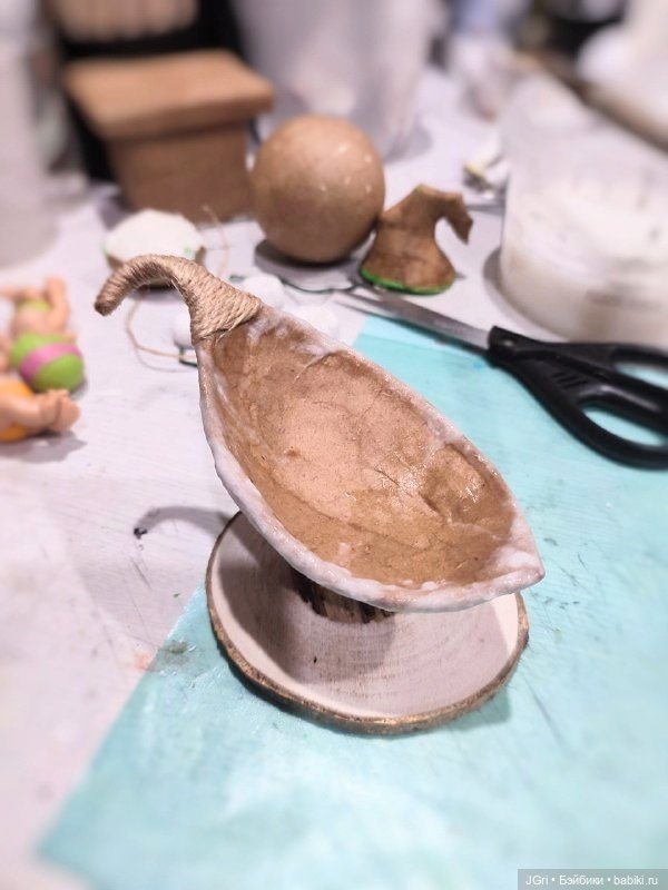 Как создавалась люлька для мини-куколки или пупса (фото 2)