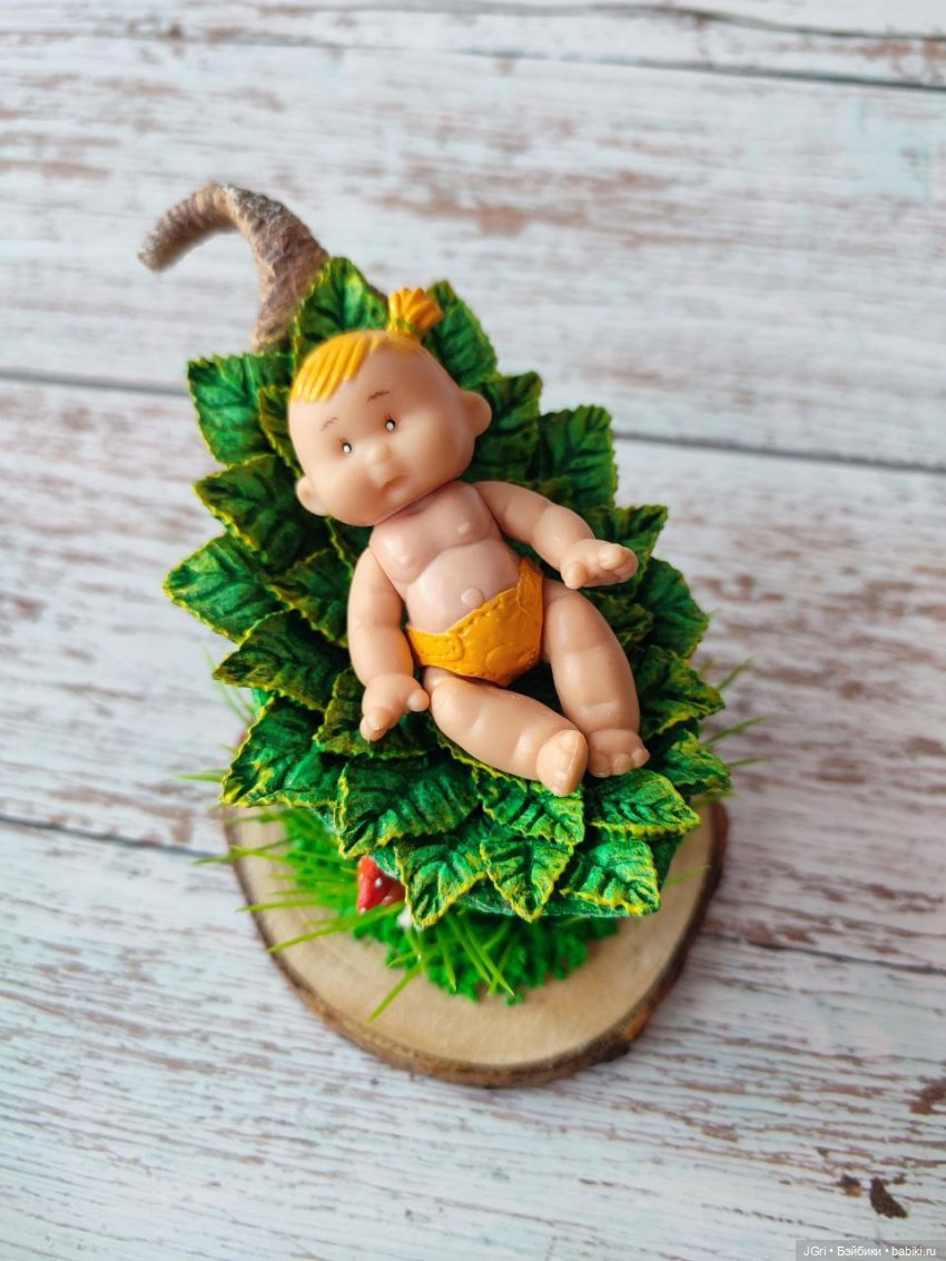 Как создавалась люлька для мини-куколки или пупса