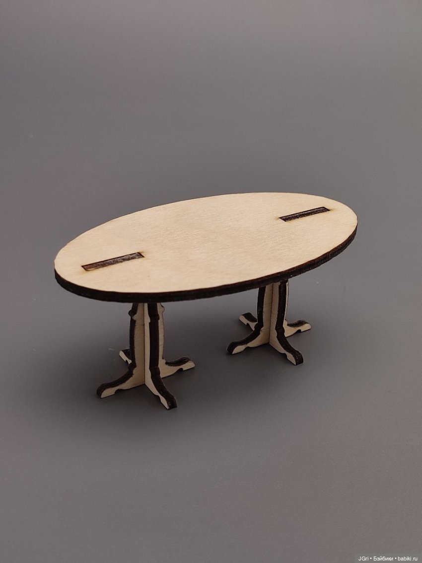 Набор мебели для маленьких кукол (из фанеры), 40 предметов