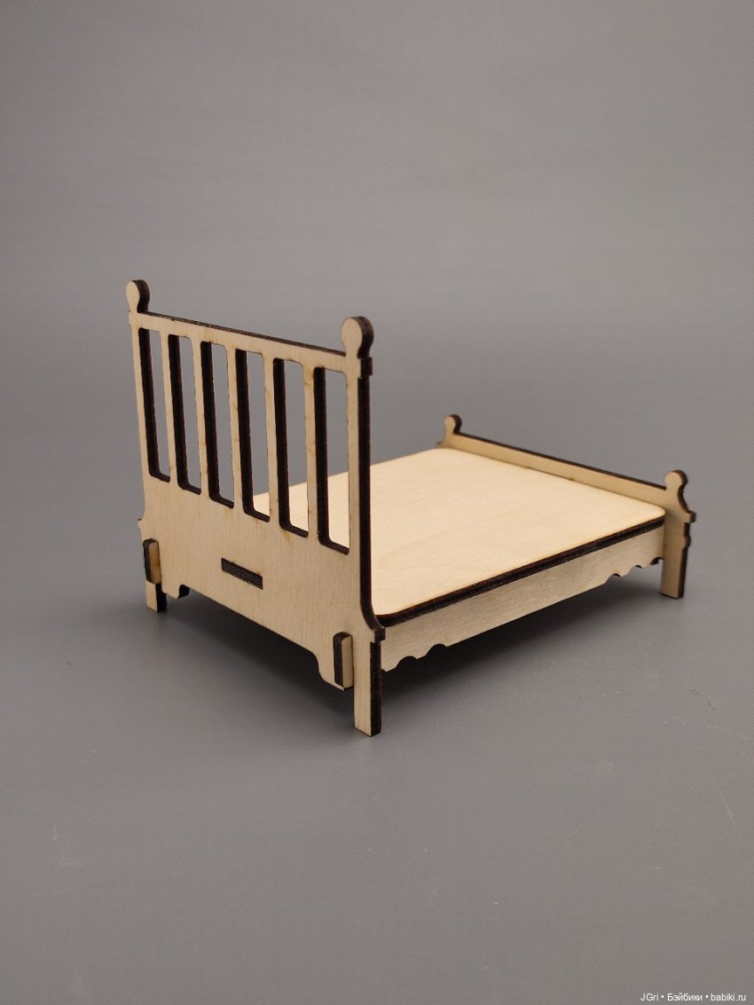 Набор мебели для маленьких кукол (из фанеры), 40 предметов