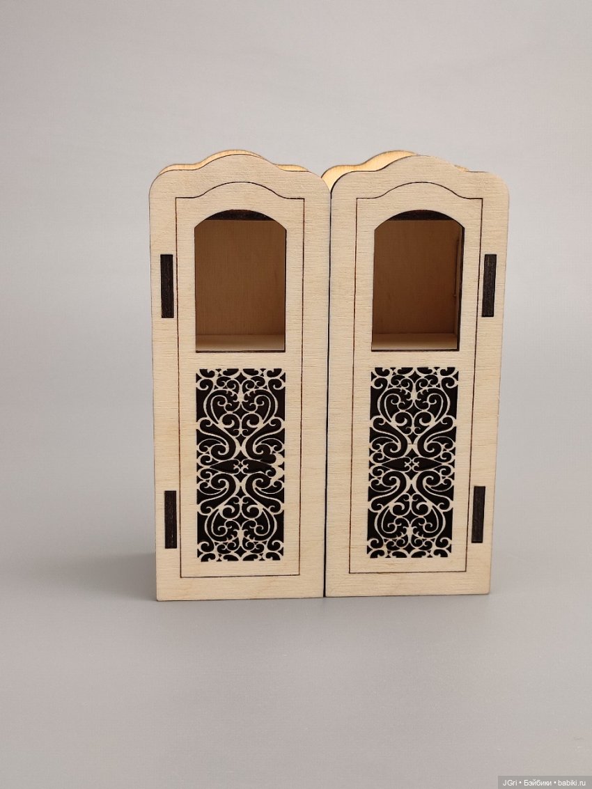 Набор мебели для маленьких кукол (из фанеры), 40 предметов