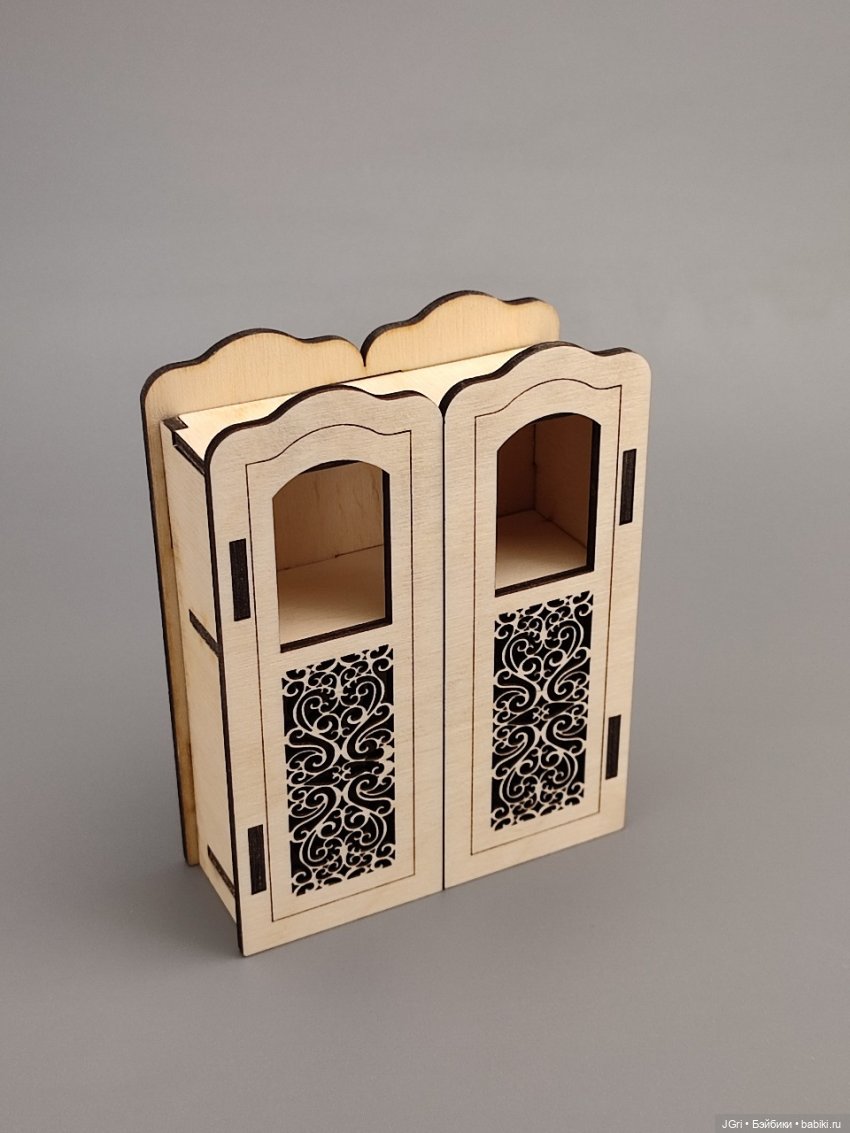 Набор мебели для маленьких кукол (из фанеры), 40 предметов