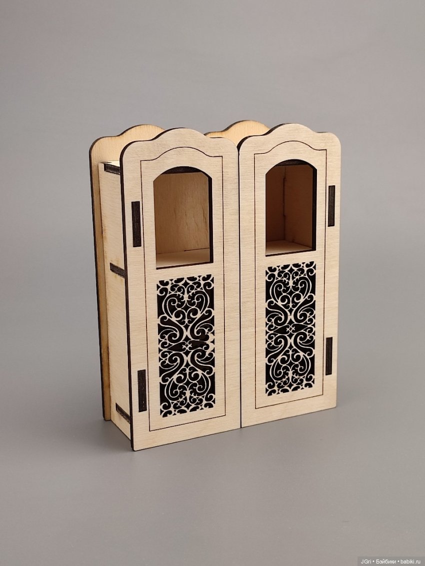 Набор мебели для маленьких кукол (из фанеры), 40 предметов