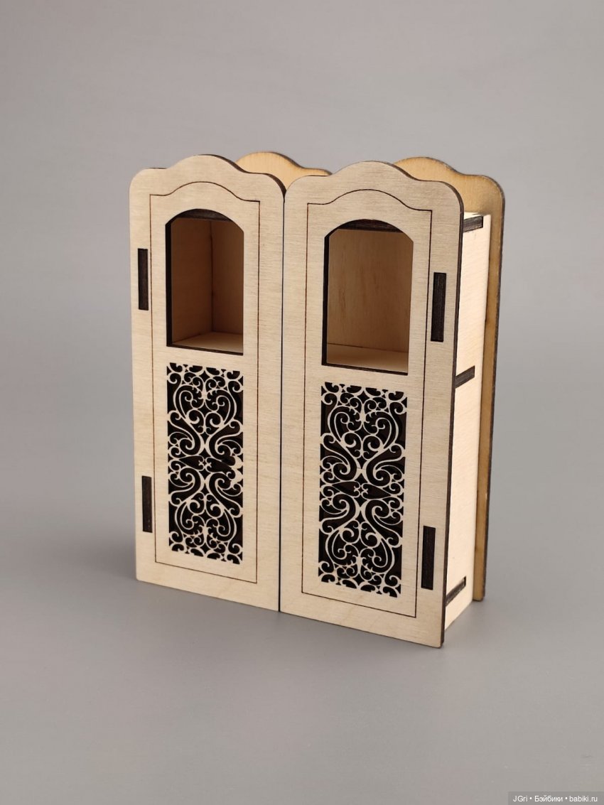 Набор мебели для маленьких кукол (из фанеры), 40 предметов