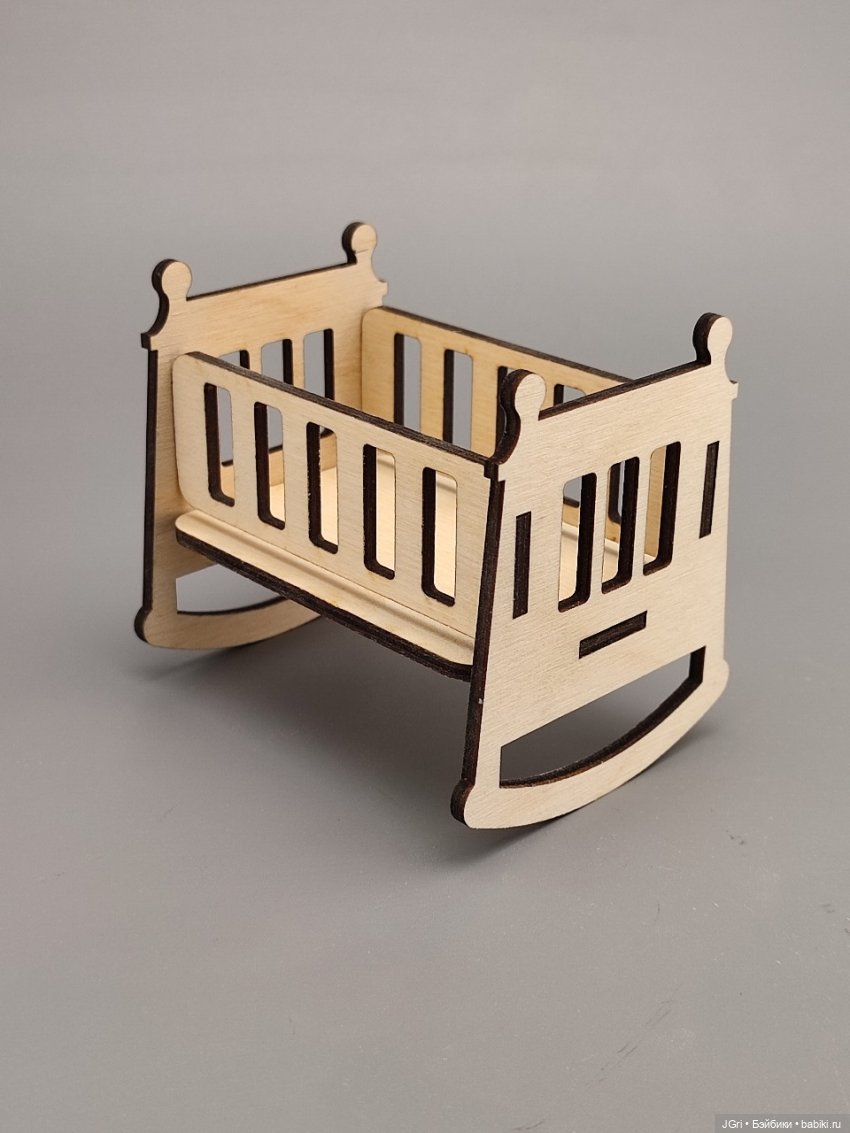 Набор мебели для маленьких кукол (из фанеры), 40 предметов (фото 10)