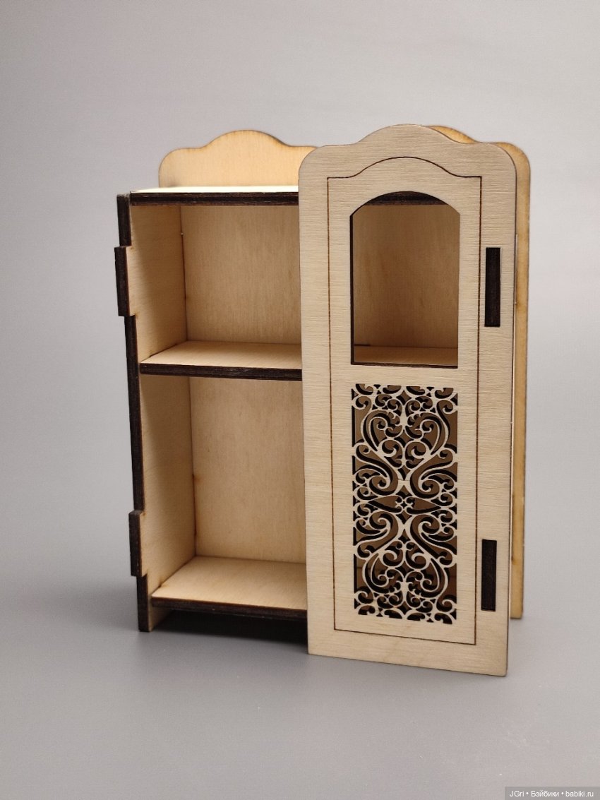 Набор мебели для маленьких кукол (из фанеры), 40 предметов