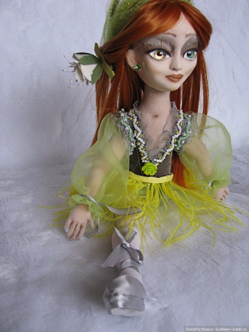 Балерина. Кукла шарнирная, интерьерная. Моя мечта - балет (фото 9)