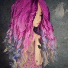 Цветные парики из козочки !