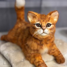 Авторская игрушка , котенок Рыжуль
