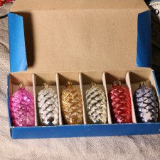 Набор елочных украшений шишки, Завидовская фабрика игрушек