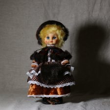 Муфта, ботики, пальто