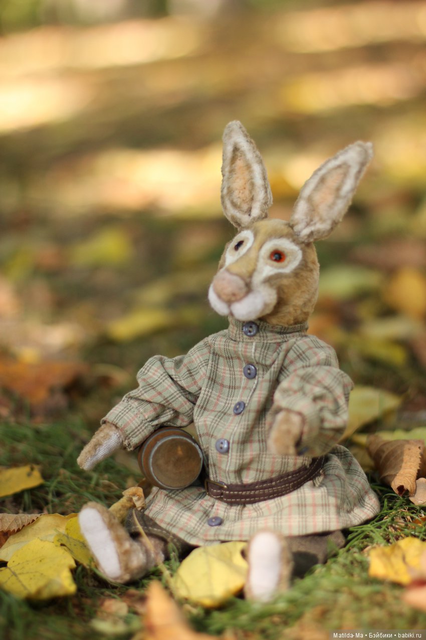 Кролик Себастьян сшит по мастер-классу Екатерины Гриб