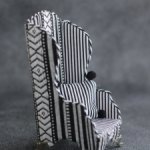 Кресло с заниженной посадкой 1/6 для кукол и игрушек