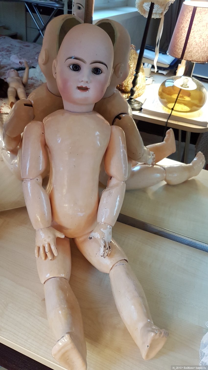 Загадка оказалась RABERY DELPHIEU (RD)>>>>>Помогите опознать французскую антикварную куклу c клеймом 2 B (фото 5)