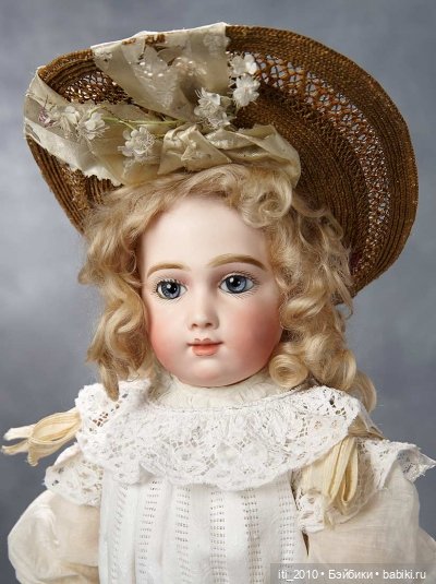 "Девушка-ВЕСНА"- реплика антикварной куклы Andre Thuillier (AT) от Jamie Englert (Джейми Энглерт) в наряде от Mary Lambeth