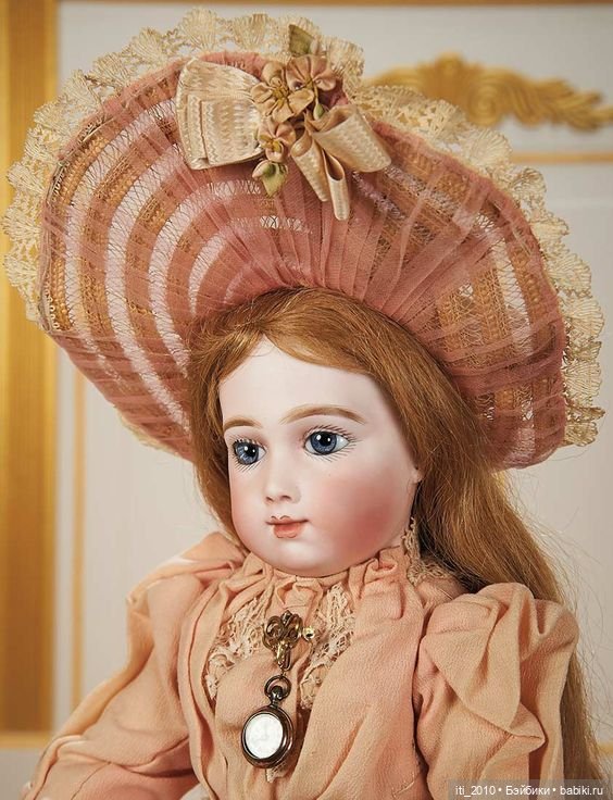 "Девушка-ВЕСНА"- реплика антикварной куклы Andre Thuillier (AT) от Jamie Englert (Джейми Энглерт) в наряде от Mary Lambeth