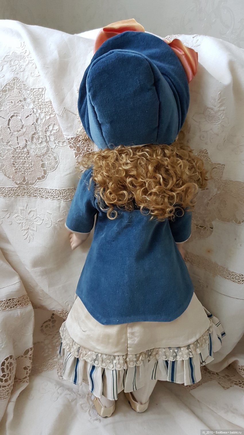 "Девушка-ВЕСНА"- реплика антикварной куклы Andre Thuillier (AT) от Jamie Englert (Джейми Энглерт) в наряде от Mary Lambeth