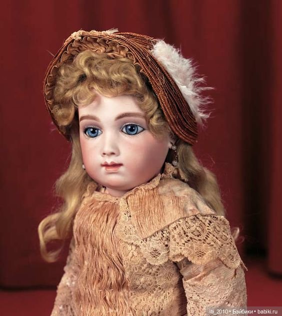 "Девушка-ВЕСНА"- реплика антикварной куклы Andre Thuillier (AT) от Jamie Englert (Джейми Энглерт) в наряде от Mary Lambeth