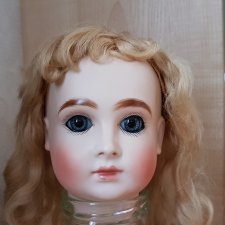 Отличного качества РЕПЛИКА ГОЛОВЫ антикварной куклы HALLOPEAU (Халлопо) от Margaret Ann Wolf-Wilson