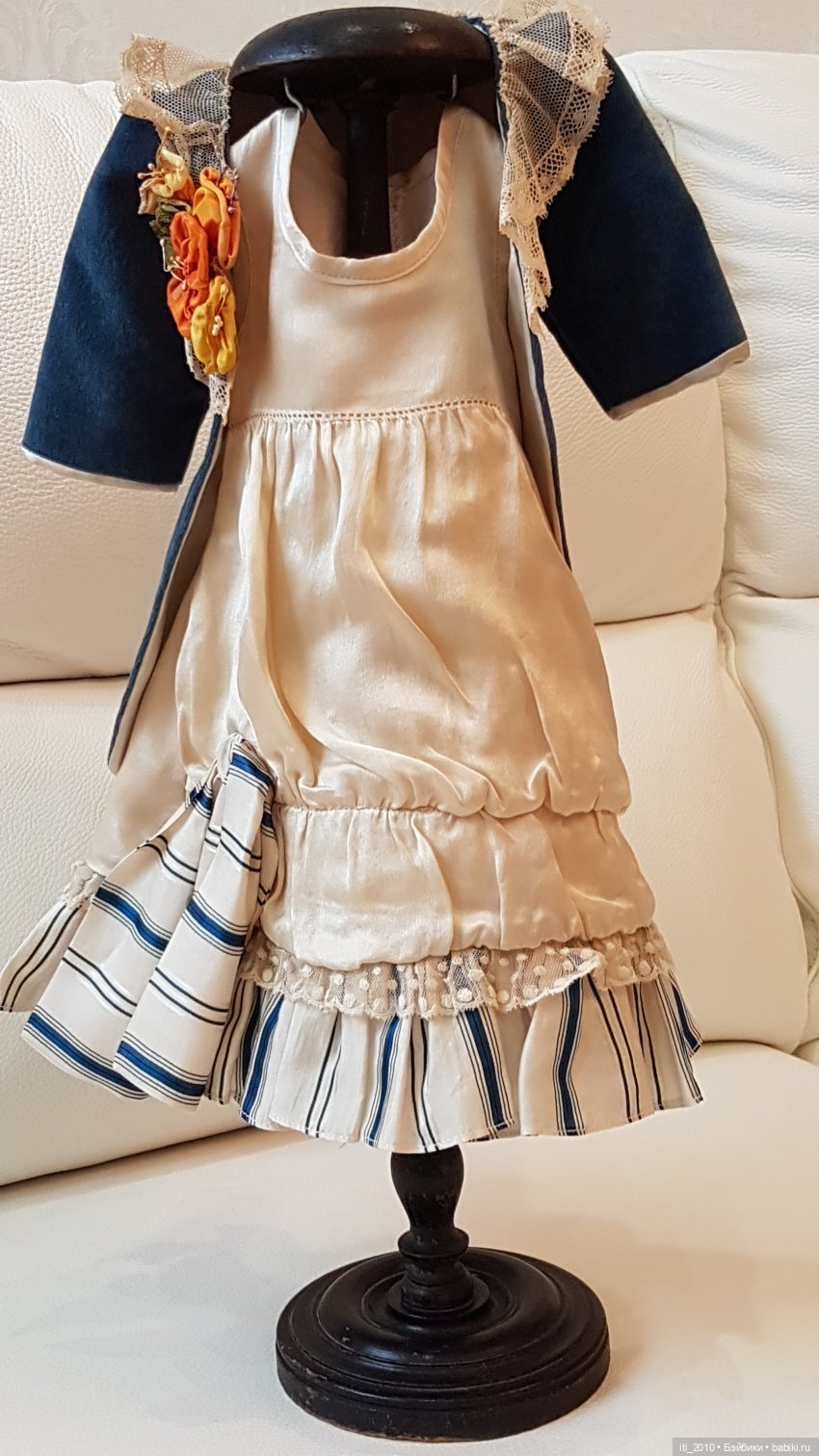 "Девушка-ВЕСНА"- реплика антикварной куклы Andre Thuillier (AT) от Jamie Englert (Джейми Энглерт) в наряде от Mary Lambeth