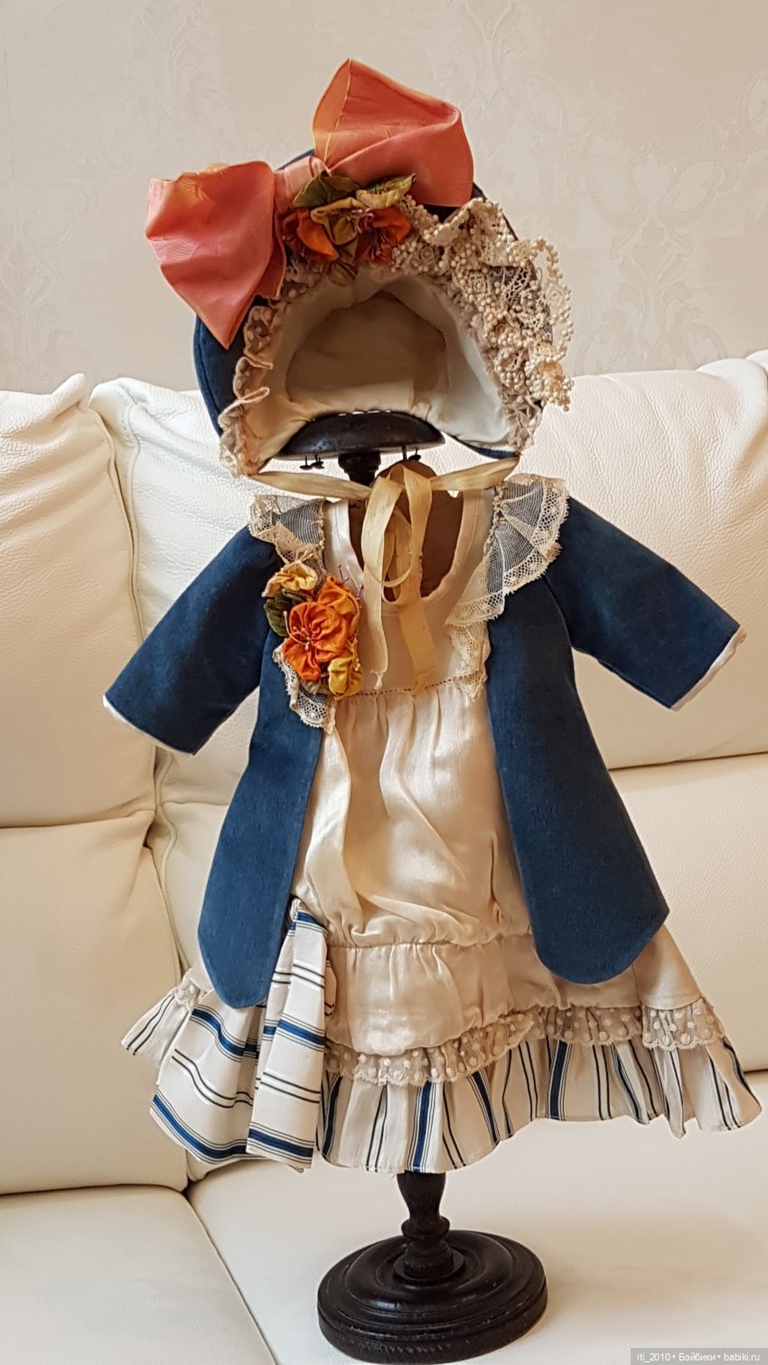 "Девушка-ВЕСНА"- реплика антикварной куклы Andre Thuillier (AT) от Jamie Englert (Джейми Энглерт) в наряде от Mary Lambeth