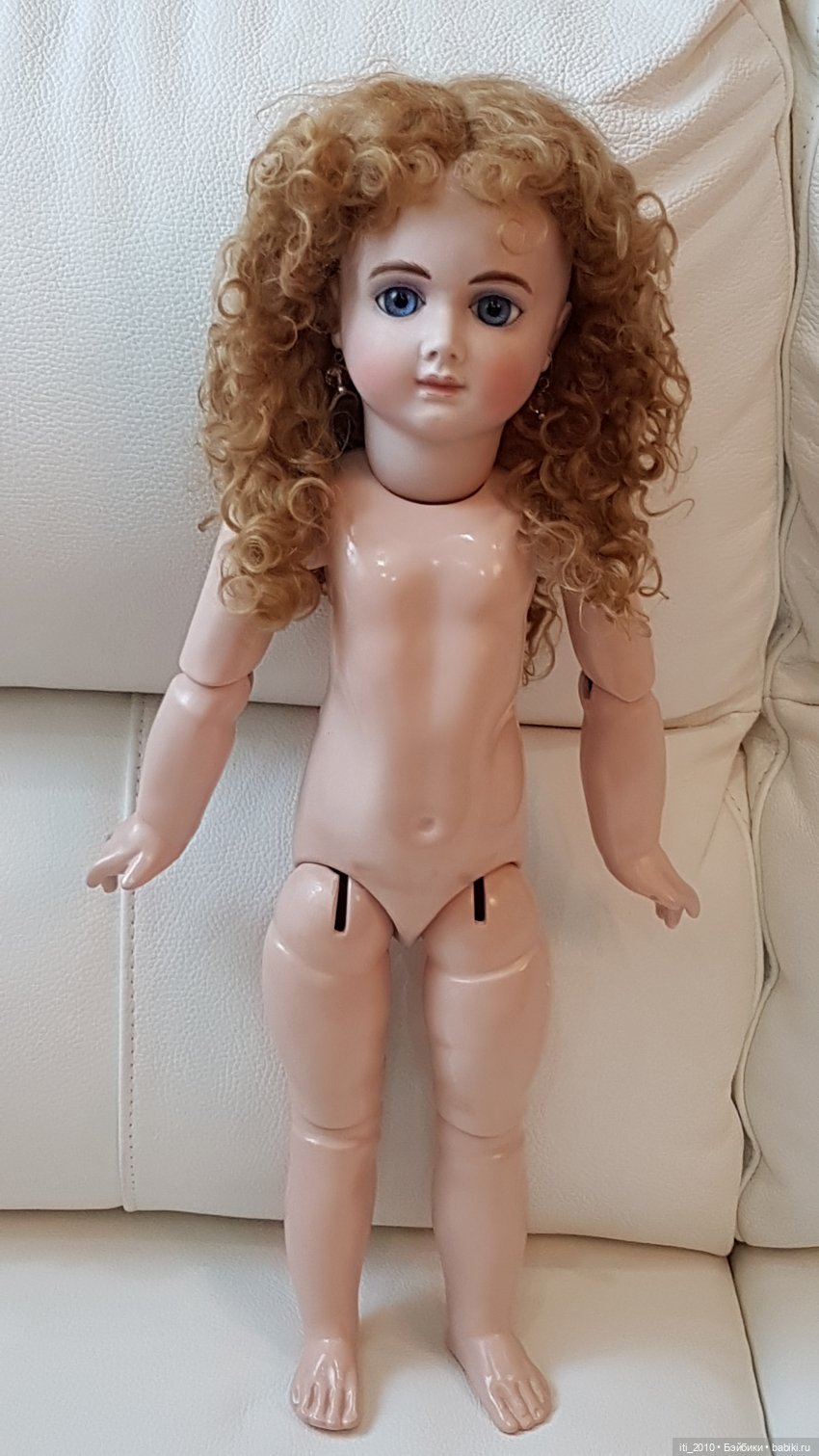 "Девушка-ВЕСНА"- реплика антикварной куклы Andre Thuillier (AT) от Jamie Englert (Джейми Энглерт) в наряде от Mary Lambeth