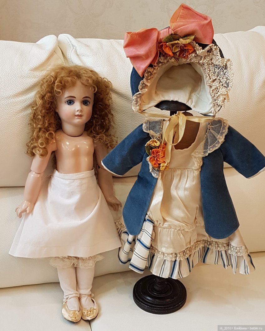 "Девушка-ВЕСНА"- реплика антикварной куклы Andre Thuillier (AT) от Jamie Englert (Джейми Энглерт) в наряде от Mary Lambeth
