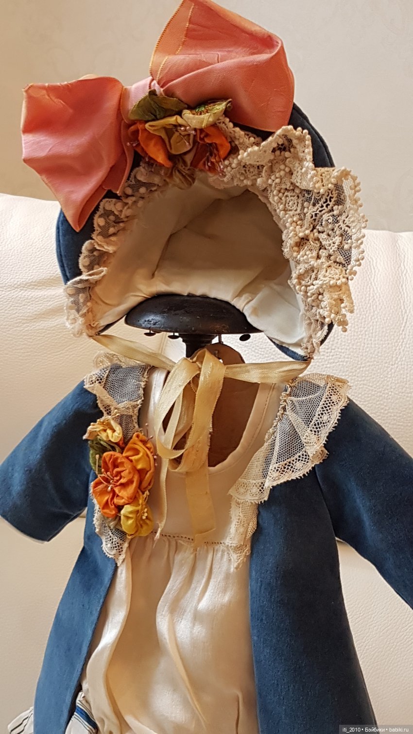 "Девушка-ВЕСНА"- реплика антикварной куклы Andre Thuillier (AT) от Jamie Englert (Джейми Энглерт) в наряде от Mary Lambeth