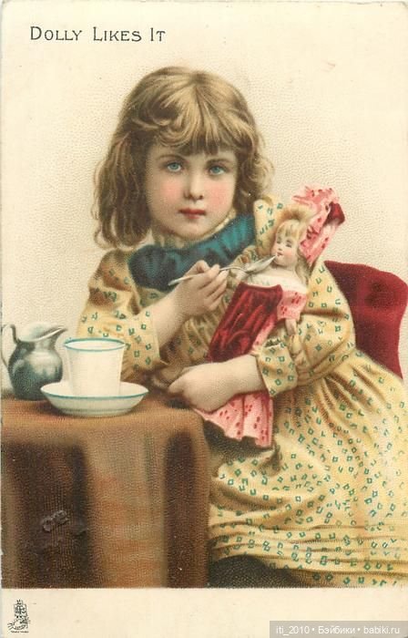 Люблю рассматривать костюмчики на старых детских открытках