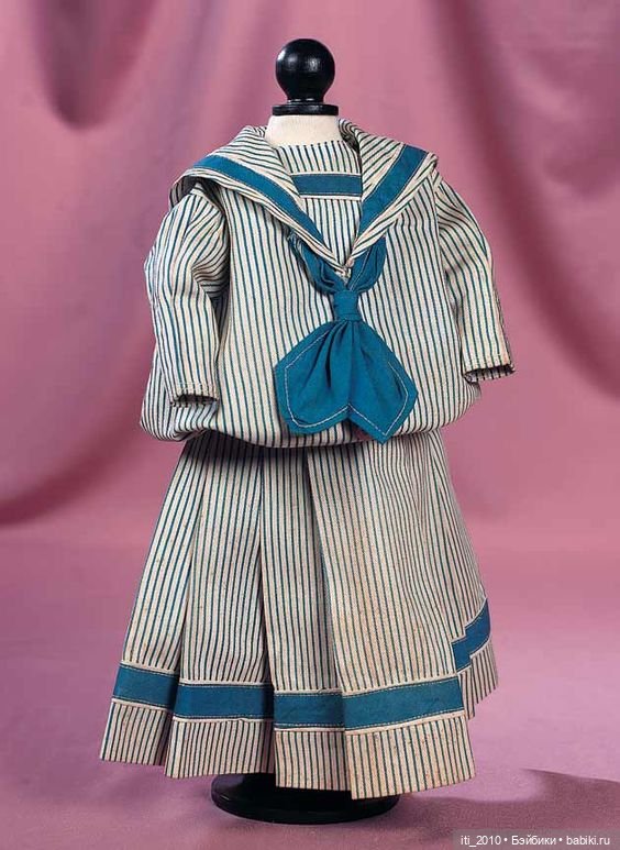 Антикварные мальчики и девочки в морских костюмчиках (фото 5)