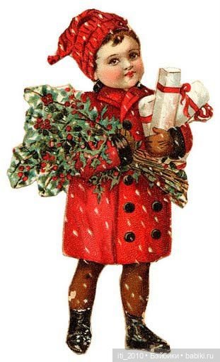 Люблю рассматривать костюмчики на старых детских открытках