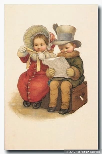 Люблю рассматривать костюмчики на старых детских открытках (фото 6)