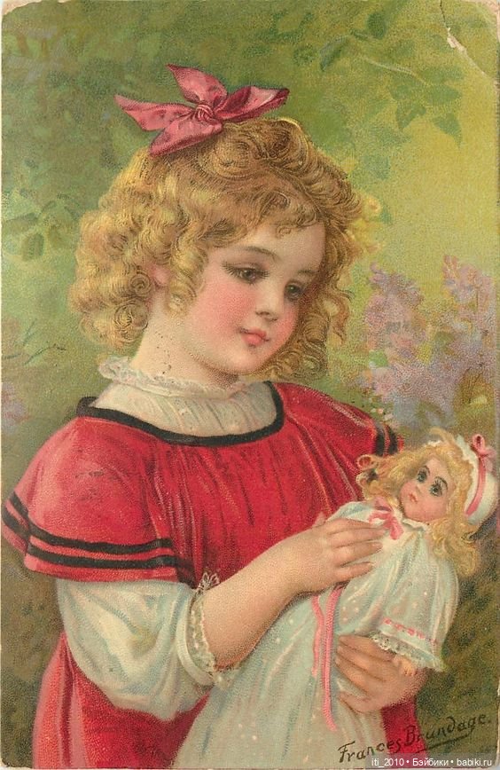 Люблю рассматривать костюмчики на старых детских открытках