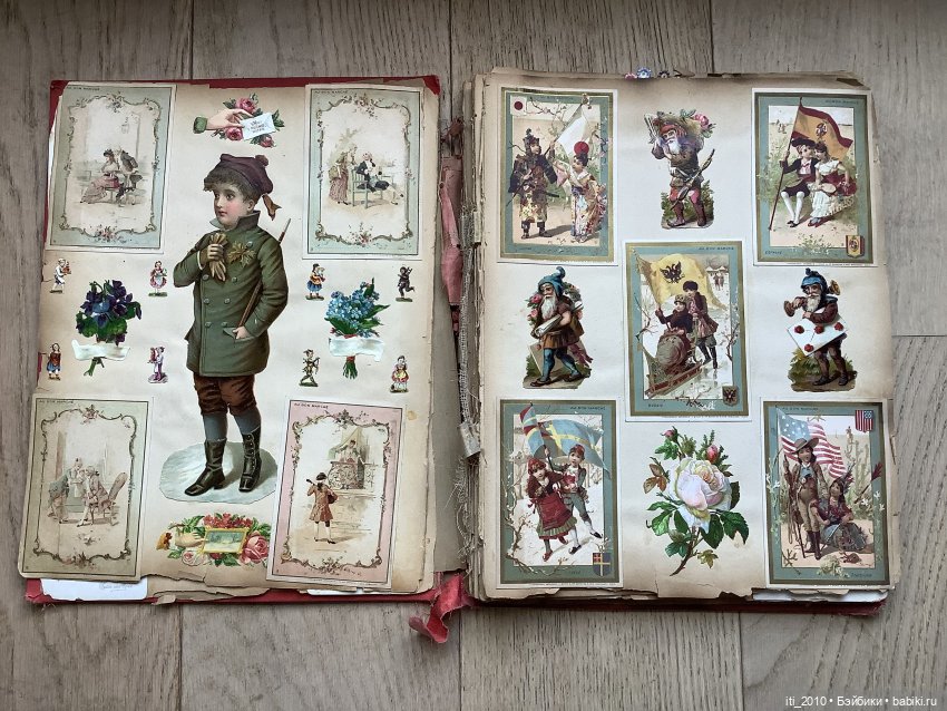 Старинные альбомы с вырезками (фото 2)