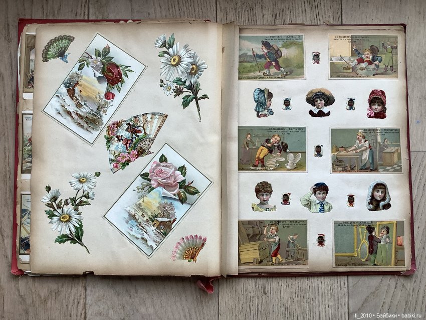 Старинные альбомы с вырезками (фото 10)