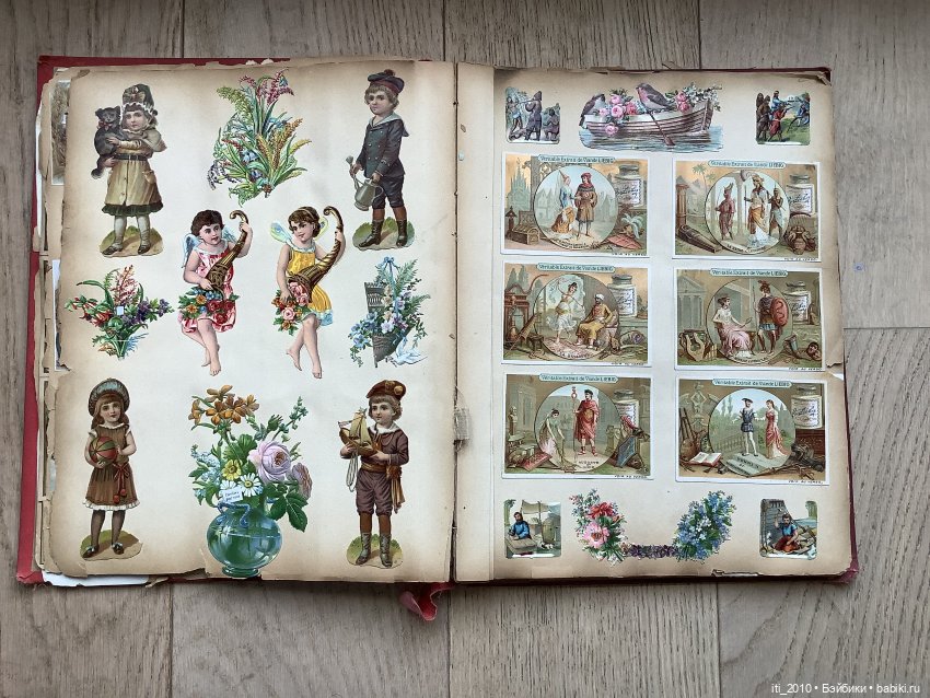 Старинные альбомы с вырезками (фото 5)