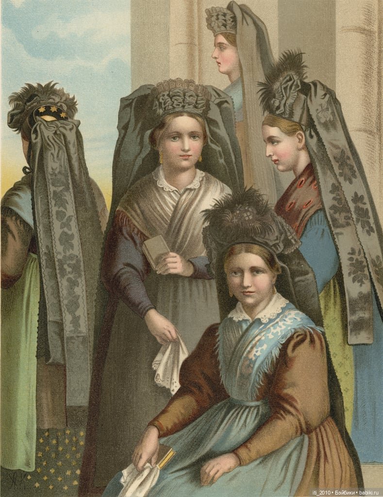 Альберт Кречмер "Традиционные германские костюмы середины XIX века". Часть 4 (финальная)