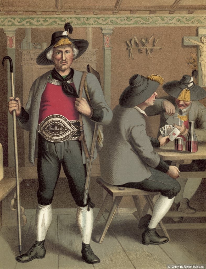 Альберт Кречмер "Традиционные германские костюмы середины XIX века". Часть 4 (финальная)