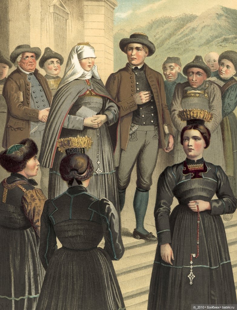 Альберт Кречмер "Традиционные германские костюмы середины XIX века". Часть 4 (финальная)