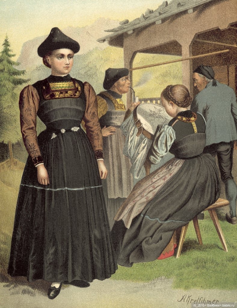 Альберт Кречмер "Традиционные германские костюмы середины XIX века". Часть 4 (финальная)