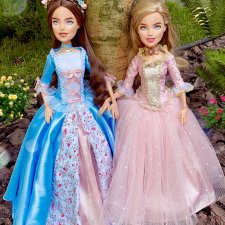 Принцесса и нищенка. Как я сшила платья куклам