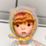 Шапочка Кошка  для кукол Ландуду  Landoudou