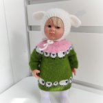 Комплект одежды Овечки для кукол Вихтель Wichtel