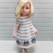 Платье Котики для кукол Паола Рейна Paola Reina