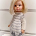 Платье Котики 2 для кукол Паола Рейна Paola Reina
