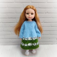 Платье Овечки 4 для кукол Паола Рейна Paola Reina