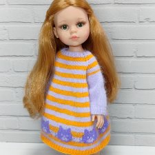 Платье Котики 5 для кукол Паола Рейна Paola Reina