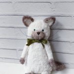 Сиамский Котик 19 см в стиле Тедди